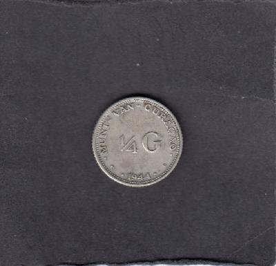 Beschrijving: 1/4 Gulden WILHELMINA